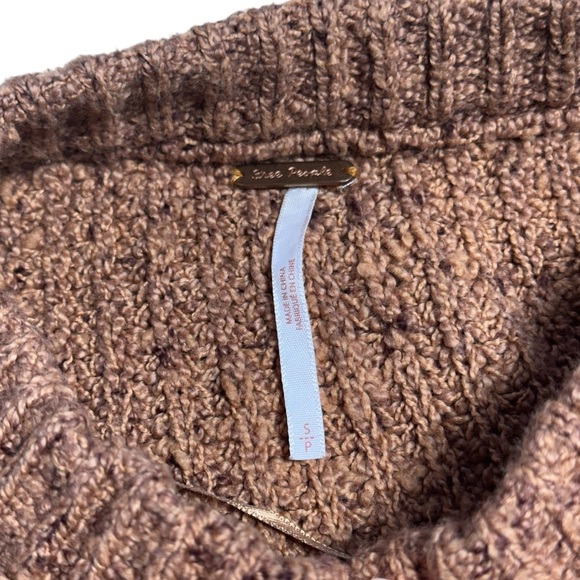 Free People On Your Side Pullover Sweater in Brown Sugar Womens S - Picture 5 of 8